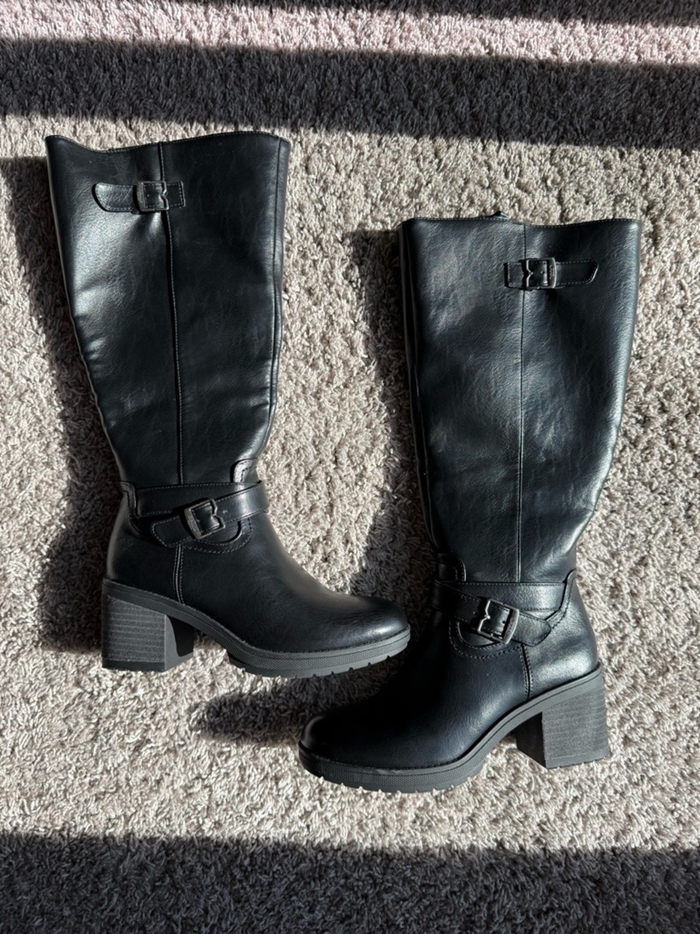 Women's Prairie Wide Calf Block Heel Knee High Boot
